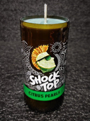 Shock Top Citrus Pearls Beer Bottle Scented Soy Candle