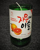 Soju Chamisul Grapefruit Bottle Scented Soy Candle - ManCrafted