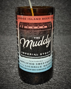The Muddy Imperial Stout Beer Bottle Scented Soy Candle - ManCrafted