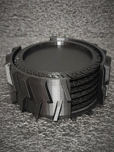 Tire Drink Coaster Set 3D Printed Model