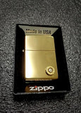 Authentic Zippo Brass Lighter 9mm bullet casing shell